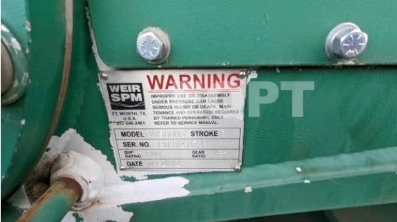 (SOLD) 600 hp Skidded Pump